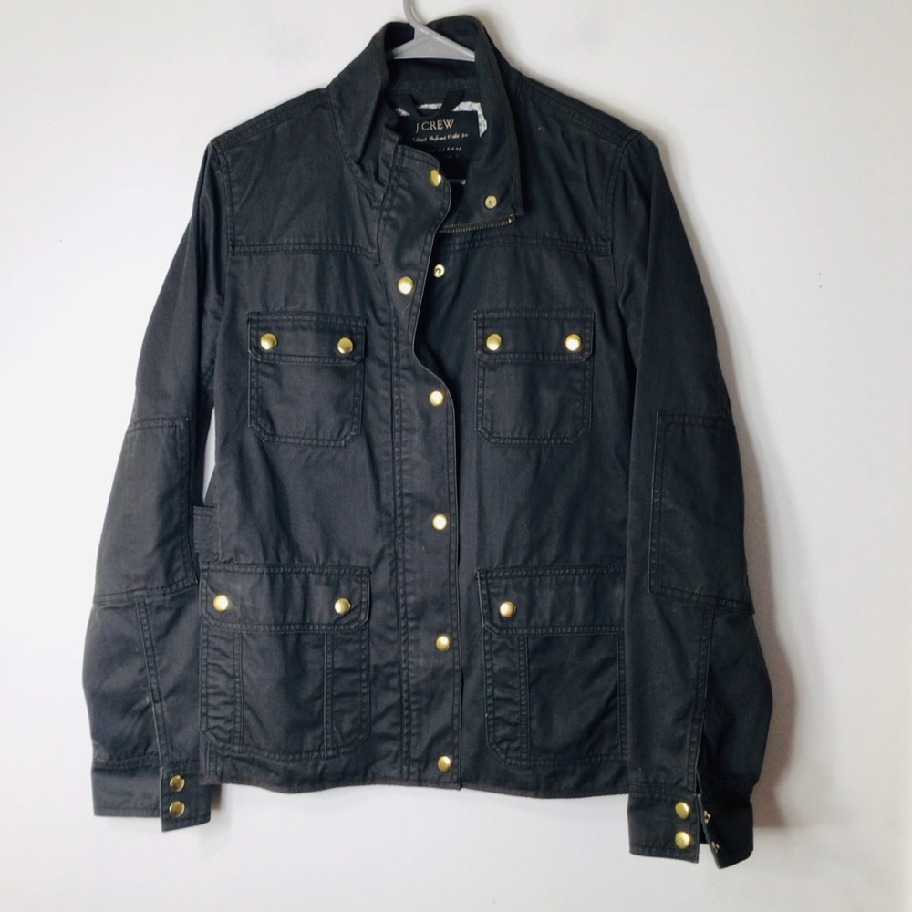 J crew field boyfriend jacket medium green vintage downtown